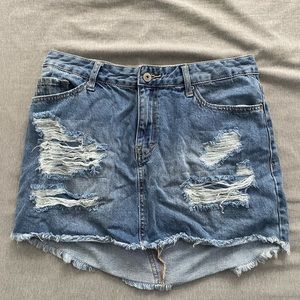 Vanilla Star Jean Skirt